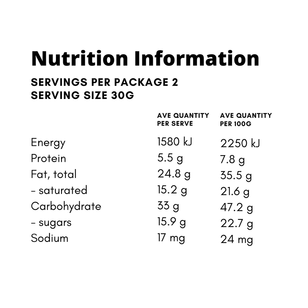 Sour Cherries 70g Organic Nutritional Information Howler Chocolate Waikato NZ