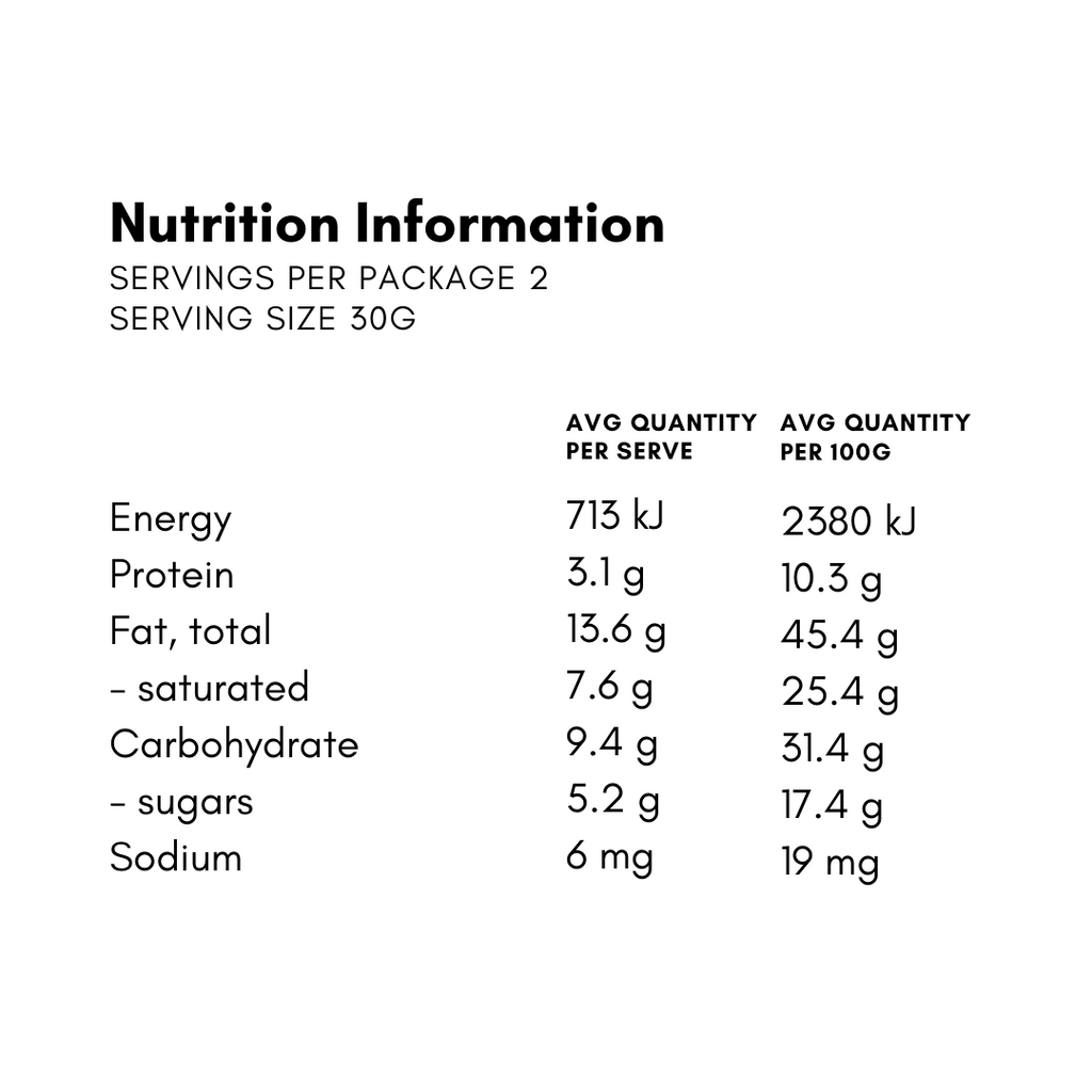 Nuts about grapes almonds & raisins chunky bar nutritional information